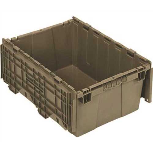 QUANTUM STORAGE SYSTEMS QDC2115-9 9.5 Gal. - 15 in. Attached Lid Distribution Bin, Gray (1-ctn)