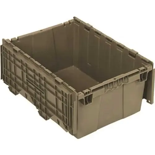 9.5 Gal. - 15 in. Attached Lid Distribution Bin, Gray (1-ctn)