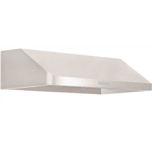 48 in. 600 CFM Ducted Under Cabinet Range Hood in Stainless Steel