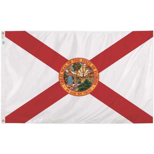 Valley Forge FL3 3 ft. x 5 ft. Nylon Florida State Flag
