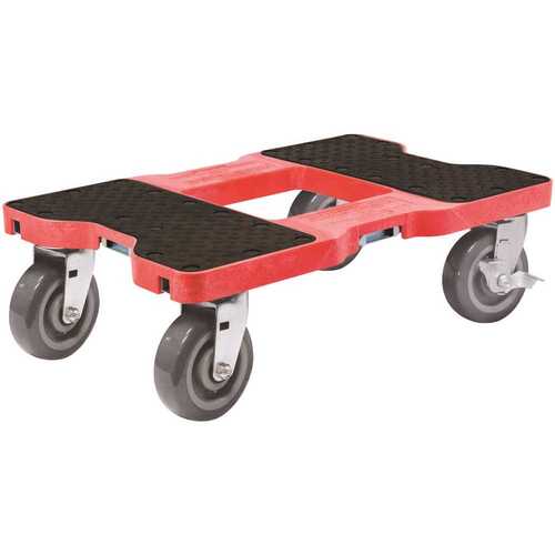 SNAP-LOC SL1800D6R 1800 lbs. Capacity Super-Duty Professional E-Track Dolly in Red