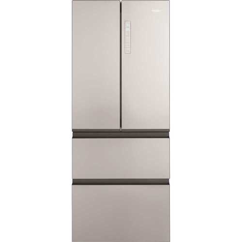 Haier QJS15HYRFS 14.5 cu. ft. French Door Refrigerator in Fingerprint Resistant Stainless Steel, Counter Depth