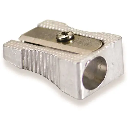 OIC OIC30233 0.6" x 0.4" x 1" - Aluminum Pencil Sharpener Metallic
