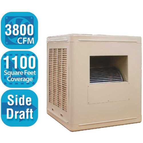 3,800 CFM Side-Draft Aspen Evaporative Cooler 1,200 sq. ft. (Motor not Included)