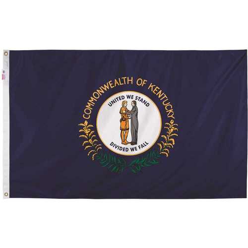 Valley Forge KY3 3 ft. x 5 ft. Nylon Kentucky State Flag
