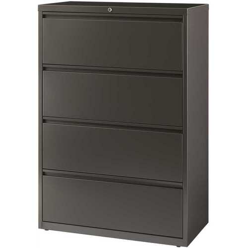 Hirsh Industries 17632 36 in. W Charcoal 4-Drawer Lateral File Cabinet