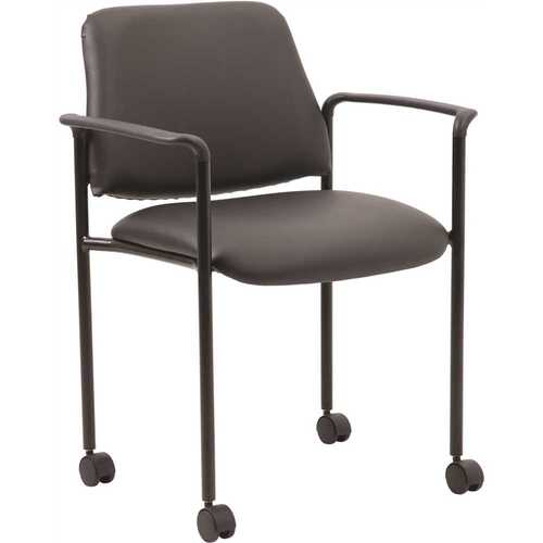 BOSS Office Products B9503R-CS Black Mobile Desk Chair