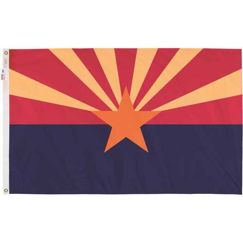 Valley Forge AZ3 3 ft. x 5 ft. Nylon Arizona State Flag