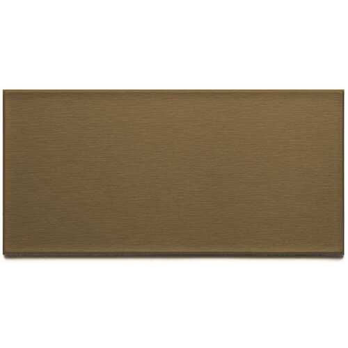 ASPECT A5350 Long Grain 6 in. x 3 in. Brushed Bronze Metal Decorative Wall Tile