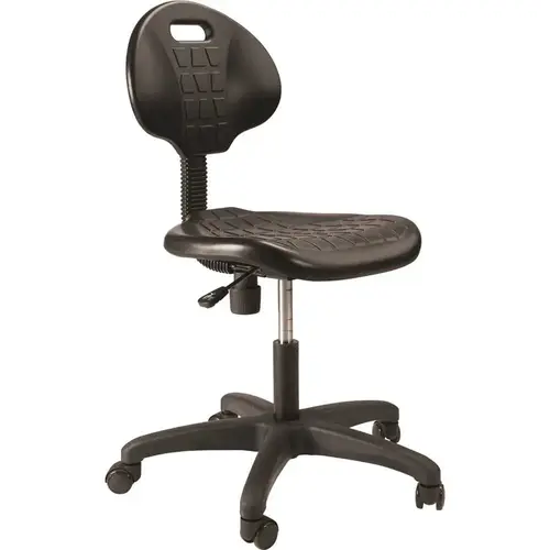 16 in. - 21 in. H Polyurethane Black Task Chair