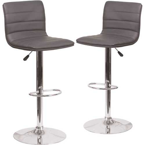 33 in. Gray Bar stool