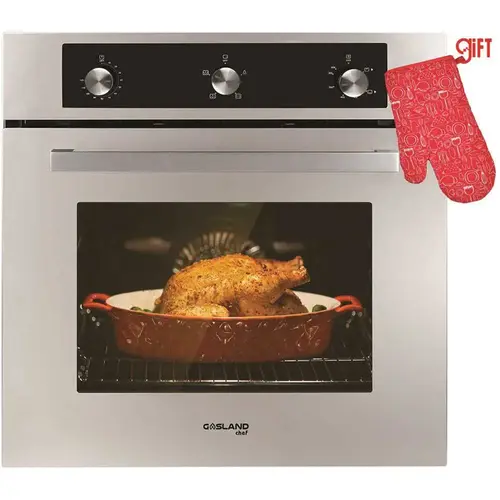 GASLAND Chef GS606MS 24 in. Built-In Single Natural Gas Wall Oven with Rotisserie Mechanical Knobs Control in Stainless Steel