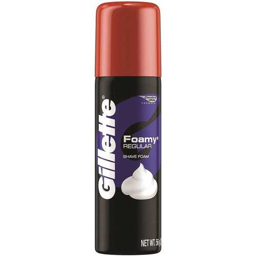 GILLETTE 004740014501 2 oz. Regular Foamy Shaving Cream