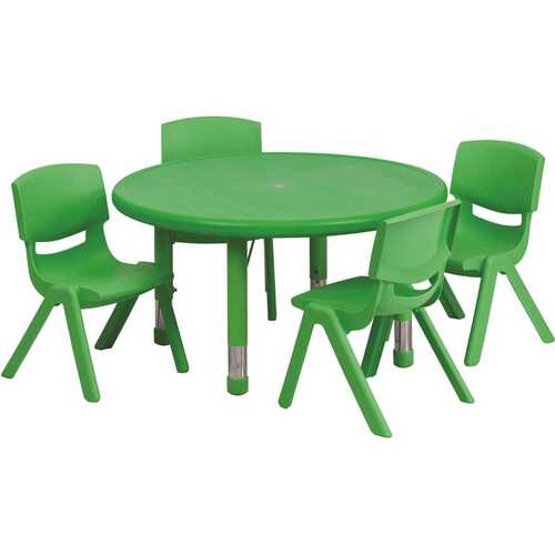 Green Table and Chair Set