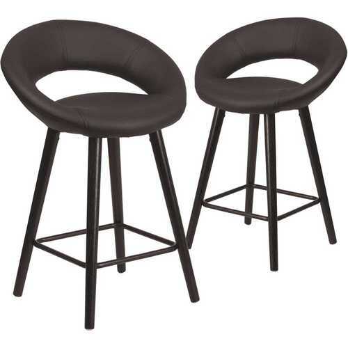 32.5 in. Black Bar Stool