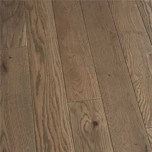 Malibu Wide Plank Solana French Oak 3/4 in. T x 5 in. W Wire Brushed Solid Hardwood Flooring (22.6 sq. ft./case)