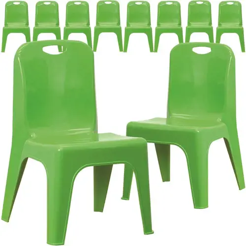 Green Plastic Stack Chairs