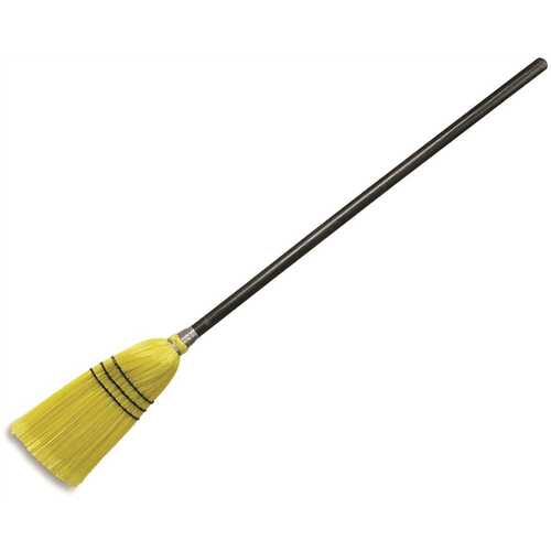 SKILCRAFT 7920-01-572-7349  Lobby Broom, Black Poly Fiber, Stitched Rows