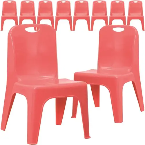 Red Plastic Stack Chairs