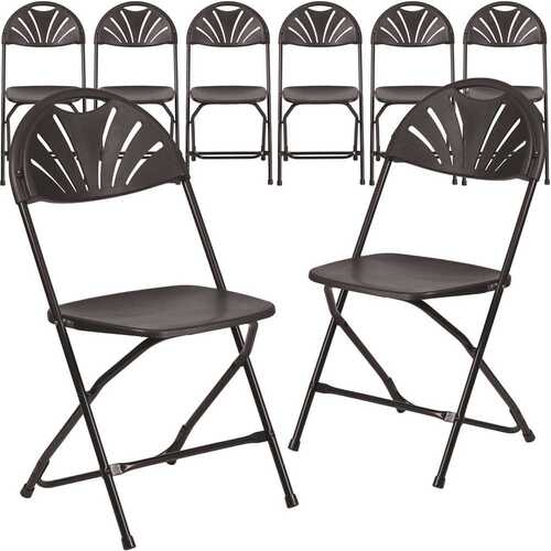 Black Metal Folding Chair