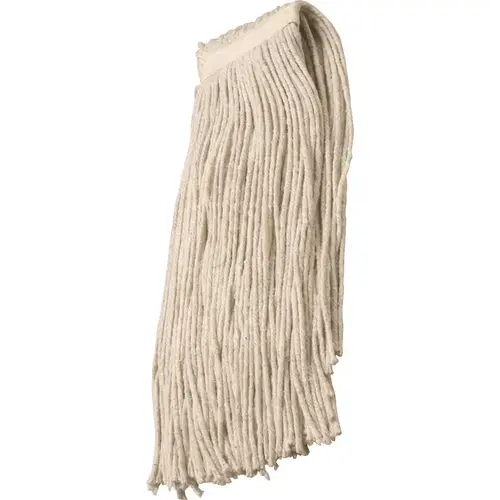 ALPHAPOINTE 7920-01-513-3317 Skilcrafta Wet Mop Head, Cut End, Natural, 4-Ply, #24 - pack of 12