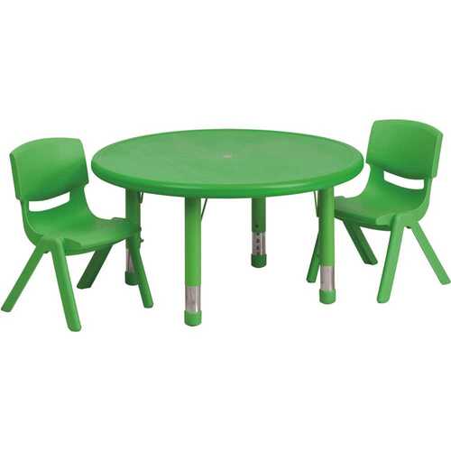 Green Table and Chair Set