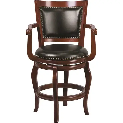 24 in. Counter Height Cherry Bar Stool Color/Finish Family