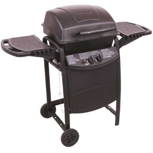 AT280 2-Burner Portable Propane Gas Grill in Black