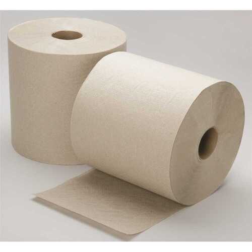 Continuous Roll Paper Towel, 1-Ply, Natural