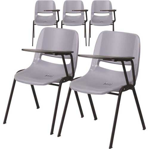 Gray Tablet Arm Chairs