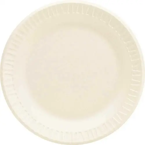 DART 6PWCR 6 in. Non-Laminated White Concorde Plate - pack of 1000