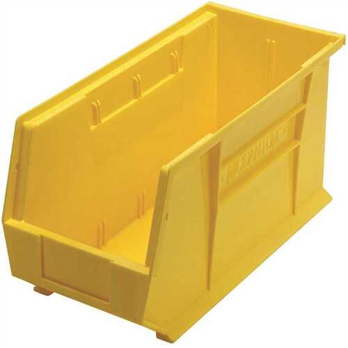 QUANTUM STORAGE SYSTEMS QUS248YL Ultra-Series 5 Gal. Stack and Hang Storage Tote in Yellow