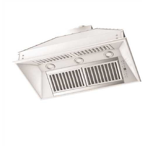 ZLINE Kitchen and Bath 721i-46 46 in. 400 CFM Ducted Range Hood Insert in Stainless Steel