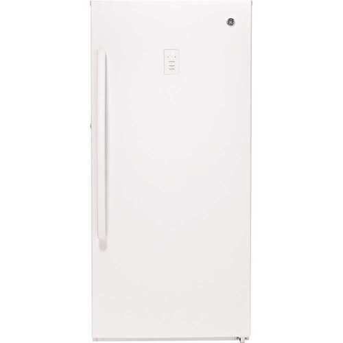 GE FUF14SMRWW Garage Ready 14.1 cu. ft. Frost Free Defrost Upright Freezer in White