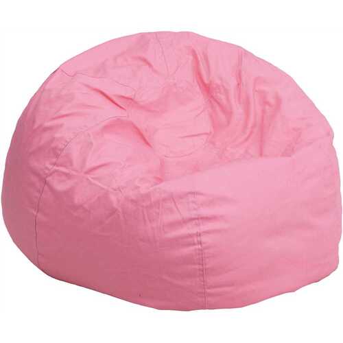 Small Solid Light Pink Kids Bean Bag Chair