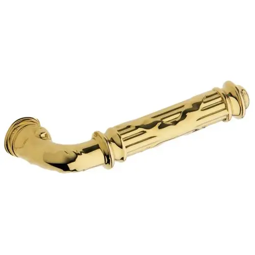 Pair 5122 Lever Less Rose Unlacquered Brass Finish