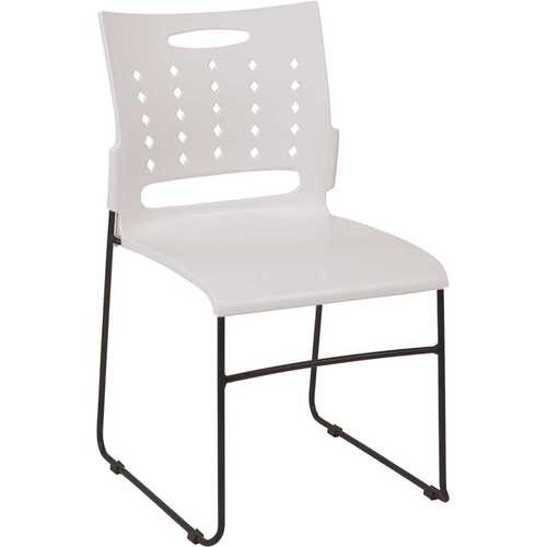 Plastic Stackable Chair in White