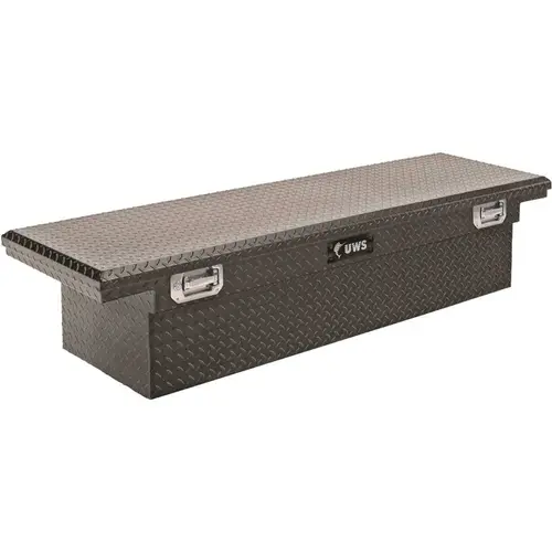 69 in. Matte Black Aluminum Low Profile Crossbed Truck Tool Box