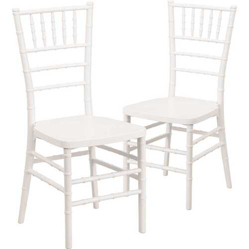 White Resin Chiavari Chairs