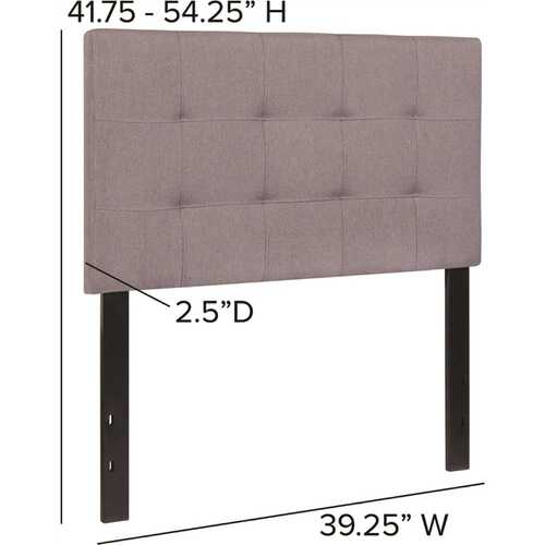 Twin Light Gray Headboard