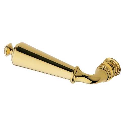 Estate Lever Less Rose Polished Brass