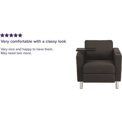 Flash Furniture CGA-BT-113987-CH-HD Charcoal Gray Fabric Office/Desk Chair