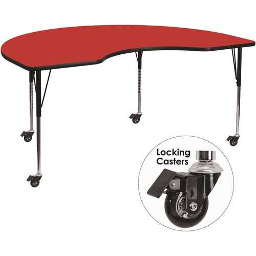 Flash Furniture CGA-XU-21333-RE-HD Red Kids Table