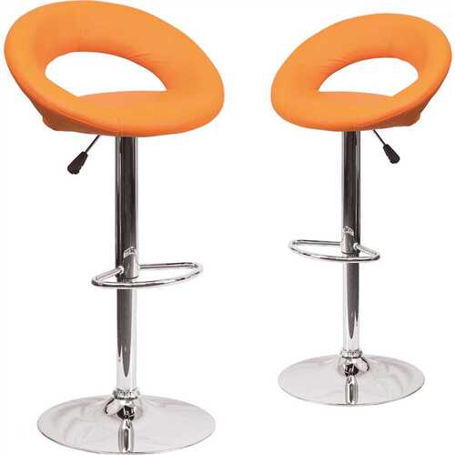 32.75 in. Orange Bar stool Color/Finish Family