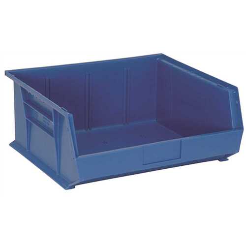 QUANTUM STORAGE SYSTEMS QUS250BL STACK AND HANG BIN, 14-3/4 IN. X 16-1/2 IN. X 7 IN., BLUE