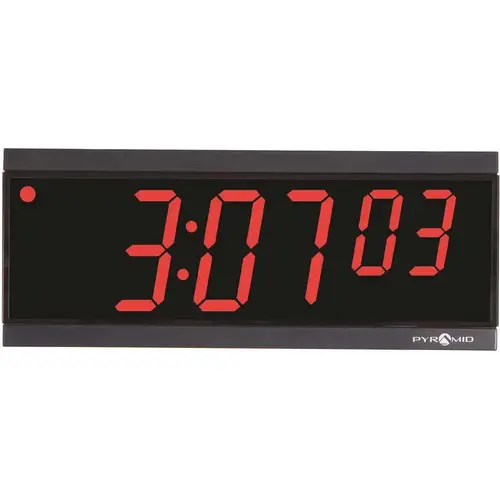 RF Wireless Synchronized LED 2 in. Digit Hour/Min/Sec Digital Clock