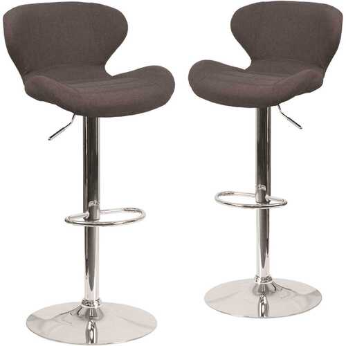 42.25 in. Charcoal Fabric Bar Stool Color/Finish Family