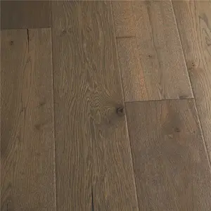 Malibu Wide Plank Daytona French Oak 1/2 in. T x 7.5 in. W Click Lock Wirebrushed Engineered Hardwood Flooring (23.4 sq. ft./case)