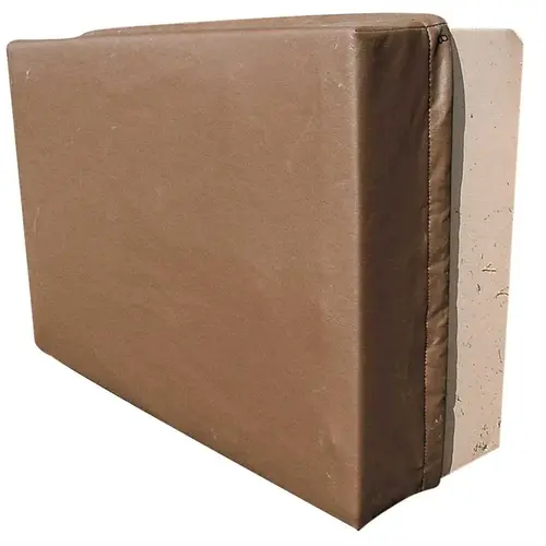 BreezeBlocker A/C Cover, 25-1/2" - 26"W x 15-1/4" - 15-3/4"H x 4"D, Taupe Brown