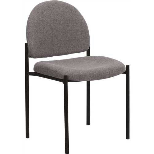 Fabric Stackable Side Chair in Gray